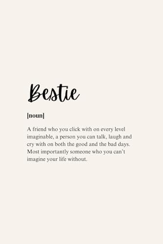 Bestie Picture Book | Keepsake Journal For Friendships | Best Friend Memory Diary | Photo Book | 6in x 9in