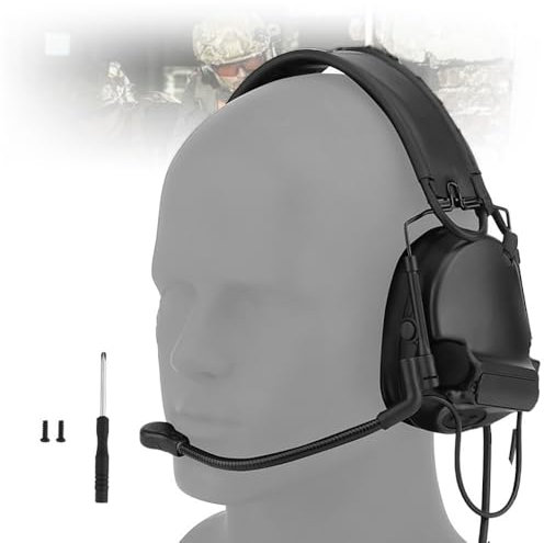 XiaGuo Casque de Tir Tactique Électronique,Cache-Oreilles avec Réduction Bruit Idéal pour Chasse Tir Sportif Activités Extérieures Conception Robuste Durable