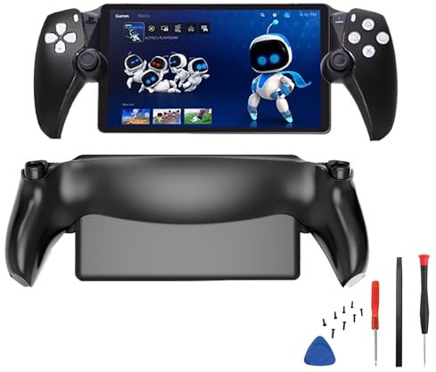 Megadream Silikon Cover Case Kompatibel für PlayStation Portal, Camouflage Schutzhülle Gaming Konsole Cover Schutz Shell Portable Cover Case Ersatz Rutschfestes Partikeldesign (Schwarz)