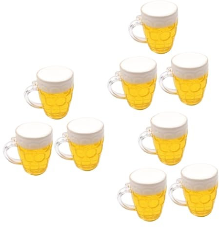 STOBAZA 9stücke Teiliges Bierglas Tortendekoration Imitation Für Geburtstagsfeiern Vatertag Oktoberfest Umweltfreundliche Kuchenaccessoires Bunte Tischdekoration Für Feiern Und Feste