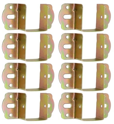 8 Stück Bettrahmen Stabilisatoren, Halterungen, Bettscharniere, Bettrahmen Einfache Installation Für Eine Sichere Und Stabile Schlafumgebung