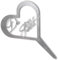 Rostikal® Grabstecker Herz Du Fehlst aus Metall - stilvolle Grabdeko für Friedhof und Garten - wetterfestes und langlebiges Gedenkstecker Schild mit Gravur als Grabschmuck Haustier
