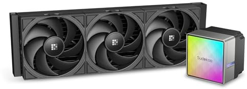 Sudokoo NEXAURA 360 Refroidisseur Liquide de CPU, Watercooling avec Pompe PWM, Tête de Pompe ARGB, TDP 300W, Ventilateurs FDB, Intel LGA 1851/1700/1200/115X AMD AM5/AM4