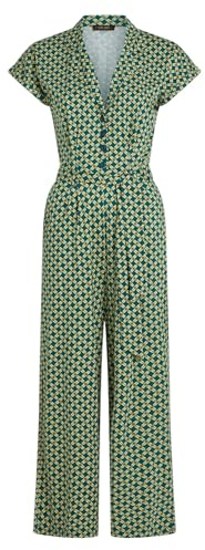 MIJOMA King Louie Damen Jumpsuit mit Bindegürtel Darcy Jumpsuit Scala (Kayaking Green, M)