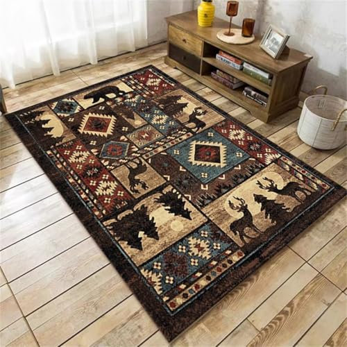 RUGMRZ Teppich Klein Wohnzimmer 80X160Cm Vorraum 6 Dunkelblau Kinderzimmer Deko Junge Flickenteppich Waschbar Rural Full Shop B & Freizeit