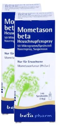 MOMETASON beta Heuschnupfenspray 50μg/Sp.140 Sp.St (2x18g)