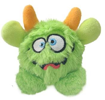 FCCUM Plush Squeaky Dog Toy Ball, Dental Care, Skin-Friendly and Soft and Relieve Stress,Dog Training Interactive Pet Cute Plush Fashionable Toy Ball (Green,Small)