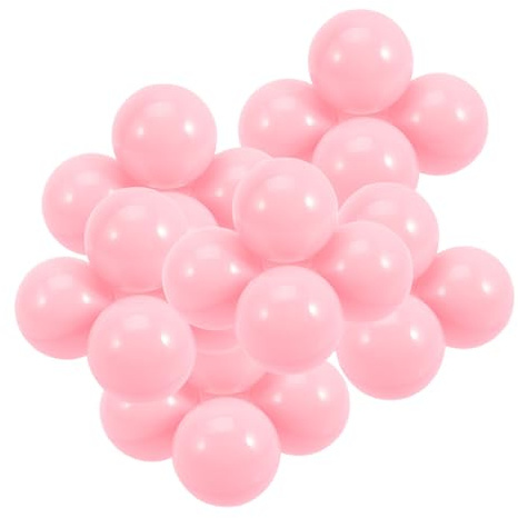 HEALSOPTHY Balones de Océano 100 Piezas Rosa de Plástico Redondas | Resistentes al Aplastamiento, Uso Seguro para Niños, para Fiesta y Piscina de Bolas