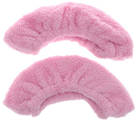 CLISPEED 2paar Praktische Junge Mädchen Schlittschuhschutz Elastisch Mit Weichem Plüschfutter Wasserabsorbierend Gr Eislaufschützer Für Hockey Eiskunstlaufkufen Lichtrosa