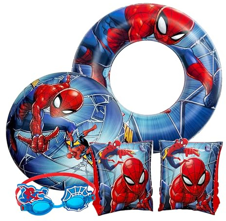 Swimming Pool Inflatables for Kids - Girls & Boys Pool Float Bundle of 20 Beach Ball, Arm Bands, Googles & Swim Ring Tube for Swimming Pool Activities, Water Park, Beach Games (Style_4)