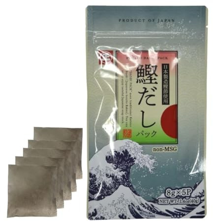 Tastrip Dashi-Brühe Pulver, Päckchen – Japanische Suppenbasis (8 g × 5 Päckchen) | Ohne MSG, Umami aus Bonito & Kombu | Für Ramen-Brühe, Misosuppe, Udon & Hot-Pot (6-Packung, Umami)