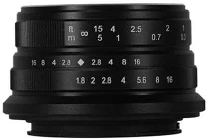 Compatible for Sony E 25mm F1.8 APS-C Manual Focus Prime Lens Z Z50/ZFC E ZEV10 A6400 X-T1 X-T4 Micro4/3 E-P1(Micro 4 3 mount)