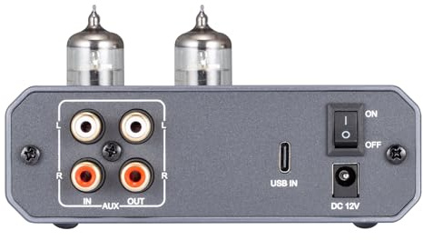 ERYUE Amplificatore per Cuffie Valvolare CS43131 Chip DAC Decoder USB Amplificatore per Cuffie Portatile Appassionati di Musica