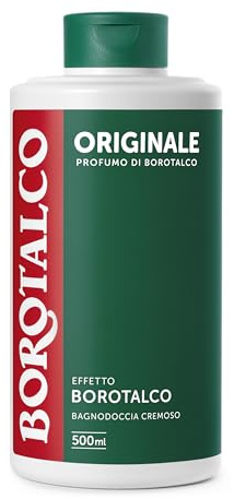Borotalco Bagnodoccia Originale, Profumo di Borotalco, 500 ml | Formula Cremosa, Detergente Corpo, Pelle Morbida e Vellutata, Dermatologicamente Testato