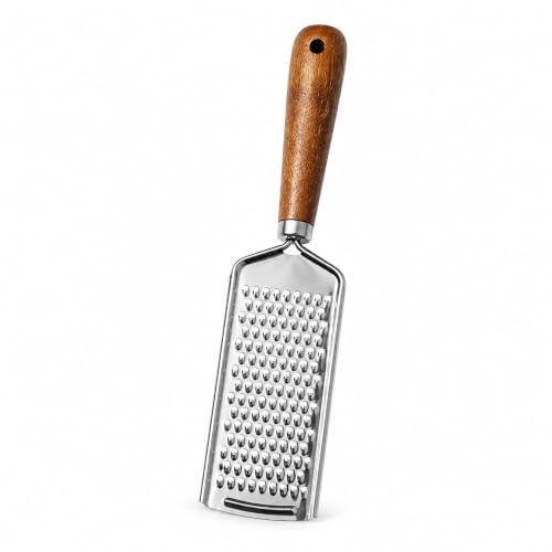 Cheese Grater, Lemon Zester, Stainless Steel Handheld Cheese Grater, Kitchen Grater and Zester for Parmesan, Ginger, Nutmeg, Potato, Chocolate and Garlic H21-NLPSQ