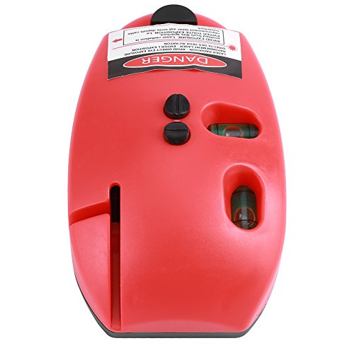 90 Degree Infrared Spirit Level, Mouse Type Level Right Angle Measuring Tool for House Decoration with 2 Vertical Horizontal Lines(Red)