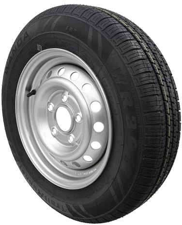 Komplettrad 155/80R13 84N 112x5, !! 5 LOCH !!155 R 13 PKW Anhänger 4,5 Jx13 Reifen Anhängerrad