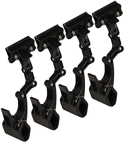 Dokumentenhalter, faltbar, verstellbar, Clip, Kopierhalter, Papierhalter für Computer-Monitor, Leinwand, Künstler, Büro, Malzubehör, 4 Stück, flexibel (schwarz) | Papierhalter für Computer-Monitor, Leinwand, Künstler, Büro, Malzubehör, Zubehör
