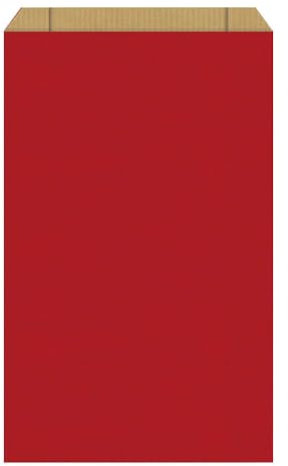 Geschenktüten mit Seitenfalte rot 18 + 6 x 35 cm, 1 VE