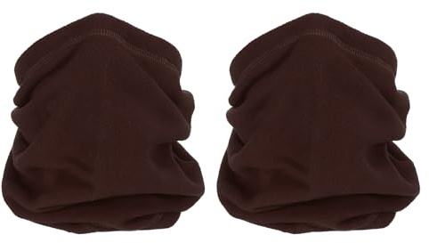 PATIKIL Schlauchschal Fleece Winter Halswärmer Kordelzug Warmer-Gesichtsschal Gesichtstuch Winddichte Halskrause für Männer Frauen
