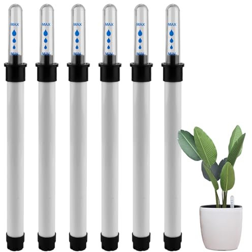 Aibelity 6 Stück Wasserstandsanzeiger Pflanzen, 22,8cm Gießanzeiger Pflanzen Wasserstandsanzeiger, Zimmerpflanzen Wasserstandsanzeiger, Kunststoff Wasseranzeiger für Gartenarbeit Topfpflanzen