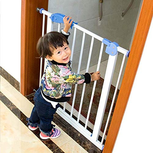 Sicherheitsverlängerungen, Tür, Laufgitter für Haustiere, Schutzgitter für Treppen, Schutzgeländer zur Isolierung von Haustieren, extra breiter Zaun, Druckmontage, stanzfrei, Doppelverriegel
