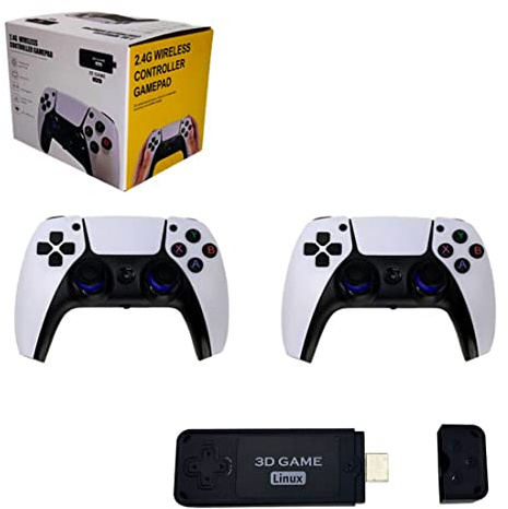 U9 PRO Wireless Controller Game Stick, 128GB Plug and Play Retro Game Stick 4K HDMI Output Nostalgie Game Stick mit 10200+ Spielen