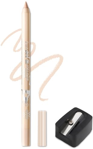 Jutqut Gel Waterline Eyeliner Matt, Nackt Wasserfest Kajalstift, Waterproof Long Lasting Liner Stick, Kajal Stift Wischfest, Crème Glatt Lidschattenstift, Wasserfester Wasserlinie Eyeliner