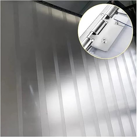 PVC Lamellen Streifenvorhang PVC-Streifenvorhang aus Kunststoff und Vinyl, durchsichtiger PVC-Streifenvorhang, warm und Winddicht im Winter, Blickdicht, Trennwand, Milchglastürvorhang
