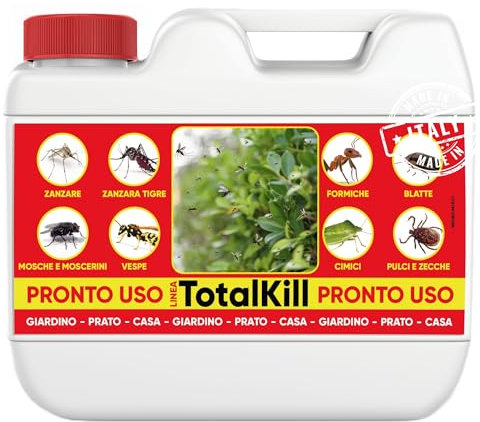 Albagarden - Insetticida Antizanzare Giardino Per Disinfestazione Esterno E Interno Cimici Mosche Insetti Volanti Striscianti Moscerini Formiche Come Anti Zanzare Casa Prati Siepi x 2 Litri