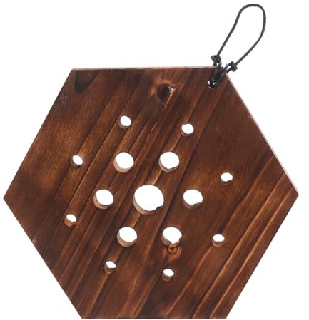 Toddmomy Panel De Madera para Plantar Helecho Cuerno De Ciervo: Panel De Plantación De Helecho Cuerno De Ciervo para Pared, Macetero Vertical para Jardín, Decoración del Hogar Y El