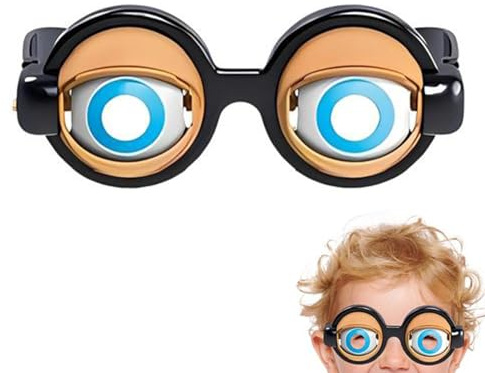 Lustige Neuheit Gläser, Witzig Blinkende Gläser, Scherzbrillen Großen Zwinkernden Augen Für Erwachsene Kinder, Verrückte Wackelnde Blinzelnde Augapfelbrillen Scherzartikel, Für Party Feiertage Cosplay