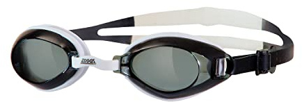 Zoggs Unisex adult Endura Swimming Goggles, Black/White/Smoke, One Size