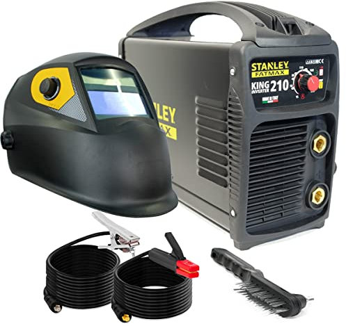 STANLEY - Poste à souder KING210 MMA + TIG + Cagoule Automatique 9/13 Facteur de marche 100%