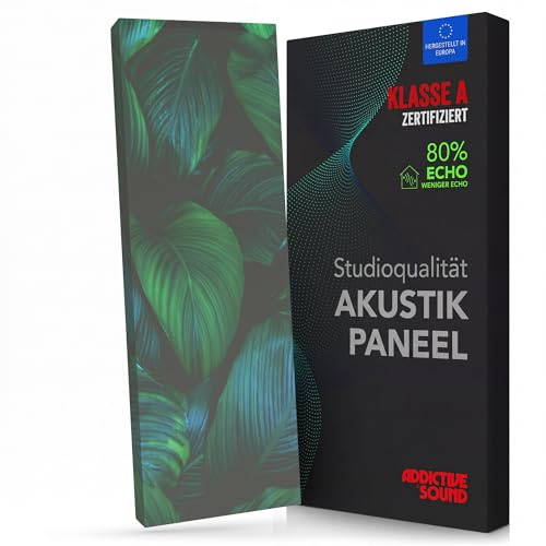Addictive Sound Akustikbild Schallabsorber 148x50x6 cm, Nature 2 | Breitbandabsorber ab 100 Hz, Kunstdruck auf Akustikstoff, EU-Produktion, Wand- und Deckenmontage-Set inklusive