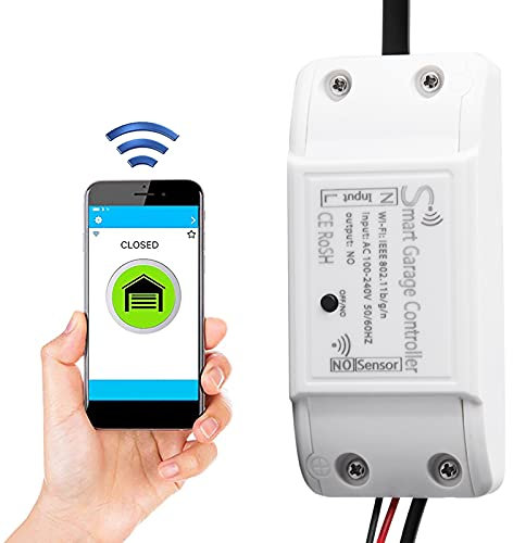 Controller per porta del garage, telecomando per apriporta del garage Smart Wifi, controller per porta del garage intelligente Wi Fi, telecomando per interruttore app WiFi, nessun hub necessario, per