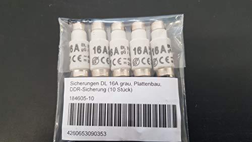 Elektro Stingl Sicherung DL 16A grau, Plattenbau, DDR-Sicherung (10 Stück)
