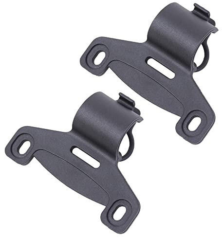 DAJUXIN Lot de 2 supports de pompe à vélo pour vélo monté sur cadre de vélo - Noir - Support de fixation pour vélo de route et VTT