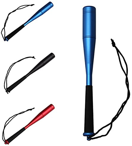 OROOTL Metall Fliegenfischen Priester Whacker Fisch Fledermaus Angeln Hammer Knock Schaumstoff Griff Angelzubehör mit Schlüsselband