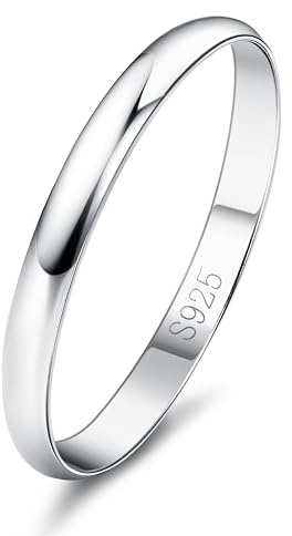 Diamday Ring Silber 925 für Damen Herren Eheringe Silber Daumenring | Verlobungsring, Eheringe, Silberring Damen 925 Silber, Silberring Herren, Ring Männer, Hochzeit Elegant Ring Silber Damen