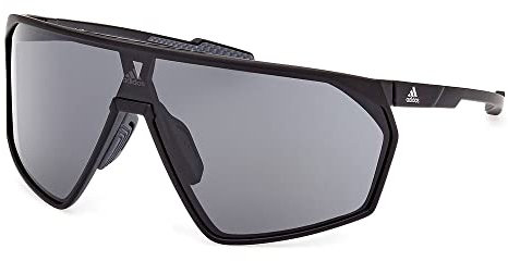 adidas SPORT PRFM Shield Brille, Mattschwarz, 00/0/125 für Herren, Mattes Schwarz