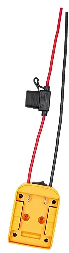 POFET Battery Adapter Power Wheels Adaptor for Dewalt 18-20V Battery Dock Power Connector with Switch Fuse for RC Car Toys Robotics