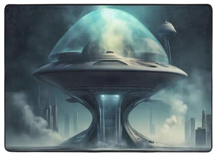 YYHWHJDE Alien Smoke Prints Teppich 203,2 x 147,3 cm – weich im Griff, feiner Samt, waschbar, verschleißfest, keine Fusseln