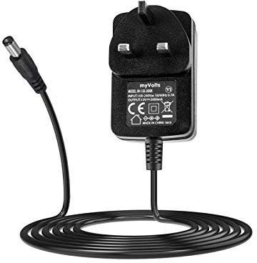 myVolts 12V power supply adaptor compatible with TrekStor Surfbook A13B Laptop - UK plug