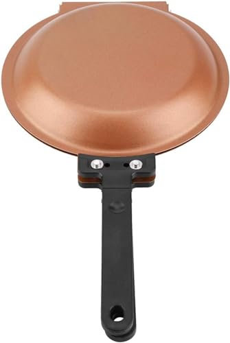 JDGEU Pancake Maker, Dishwasher Safe Specialty Anthracite Nonstick Copper Double Pan Omelette Pan Flip Pan for Home Kitchen /21
