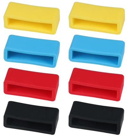 DHSBGWSX Passanti Per Cinturino Da 8 Pezzi, Supporto Per Cinturino, Fibbia Per Orologio In Silicone, Parti Di Ricambio