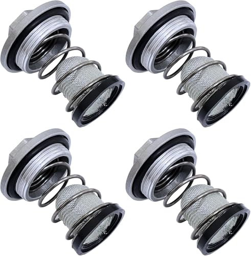 Set di 4 raccordi a vite di scarico dell'olio per moto, scooter, compatibili con GY6 50cc-150cc ATV Go Kart tappo di scarico dell'olio