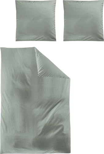Irisette Bettwäsche Tencel™ Lyocell grün Größe 1x 135x200 cm + 1x 80x80 cm