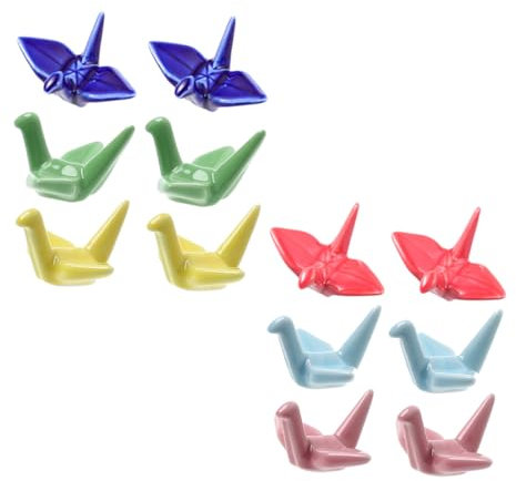 SHOWERORO 12piezas Portalápices De Cerámica Soporte para Palillos Reposaplumas Japonés Cerámica Soporte para Cucharas Decoración Mesa