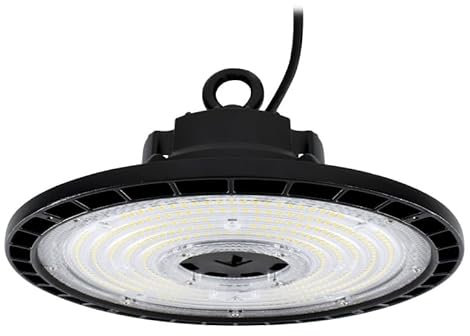Bemko Highbay - Proyector LED (150 W, 4000 K, 24000 lm, IP65-90°, DALI, color negro